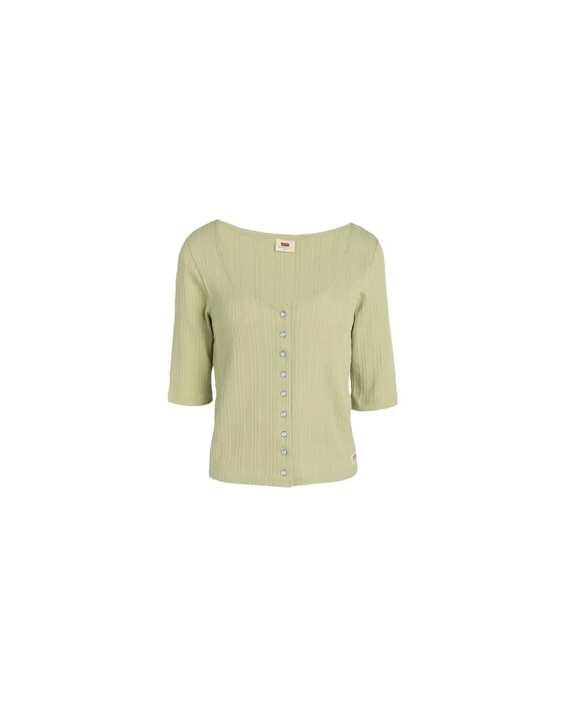 Levi's DRY GOODS POINTELLE TOP - STRICKWAREN - Strickjackenauf YOOX.COM Säuregrün