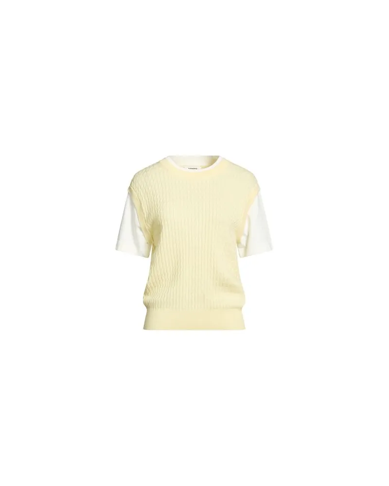Sandro STRICKWAREN - Pulloverauf YOOX.COM Pastellgelb