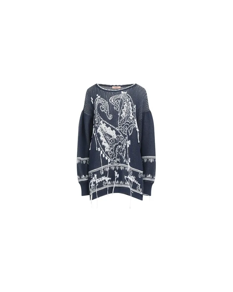 Twin-Set STRICKWAREN - Pulloverauf YOOX.COM Nachtblau