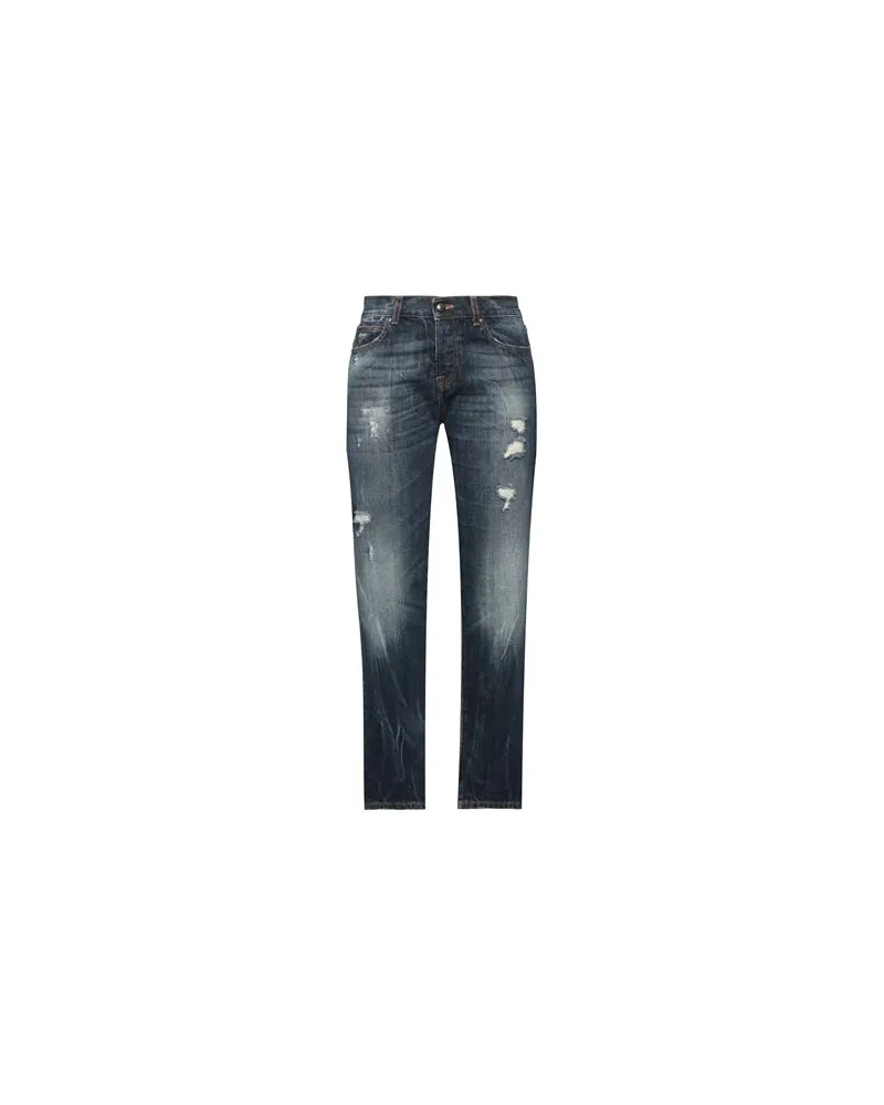 Roy Roger's HOSEN & RÖCKE - Jeanshosenauf YOOX.COM Blau