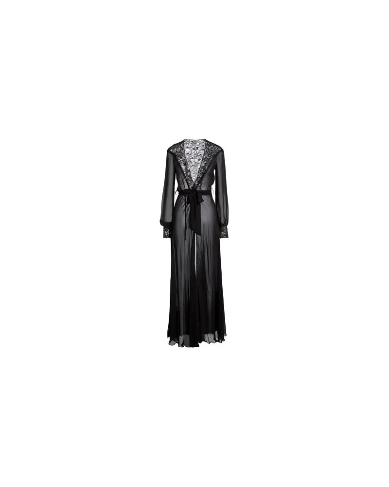 Loretta Caponi KLEIDER - Maxi-Kleiderauf YOOX.COM Schwarz