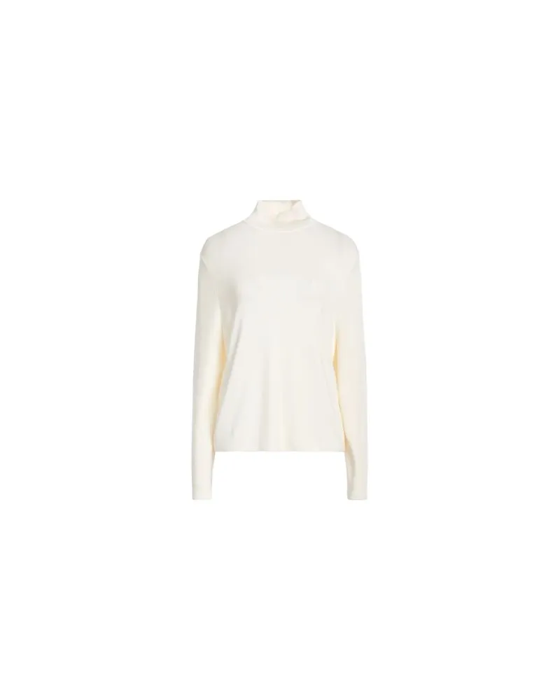ALLUDE STRICKWAREN - Rollkragenpulloverauf YOOX.COM Cremeweiß