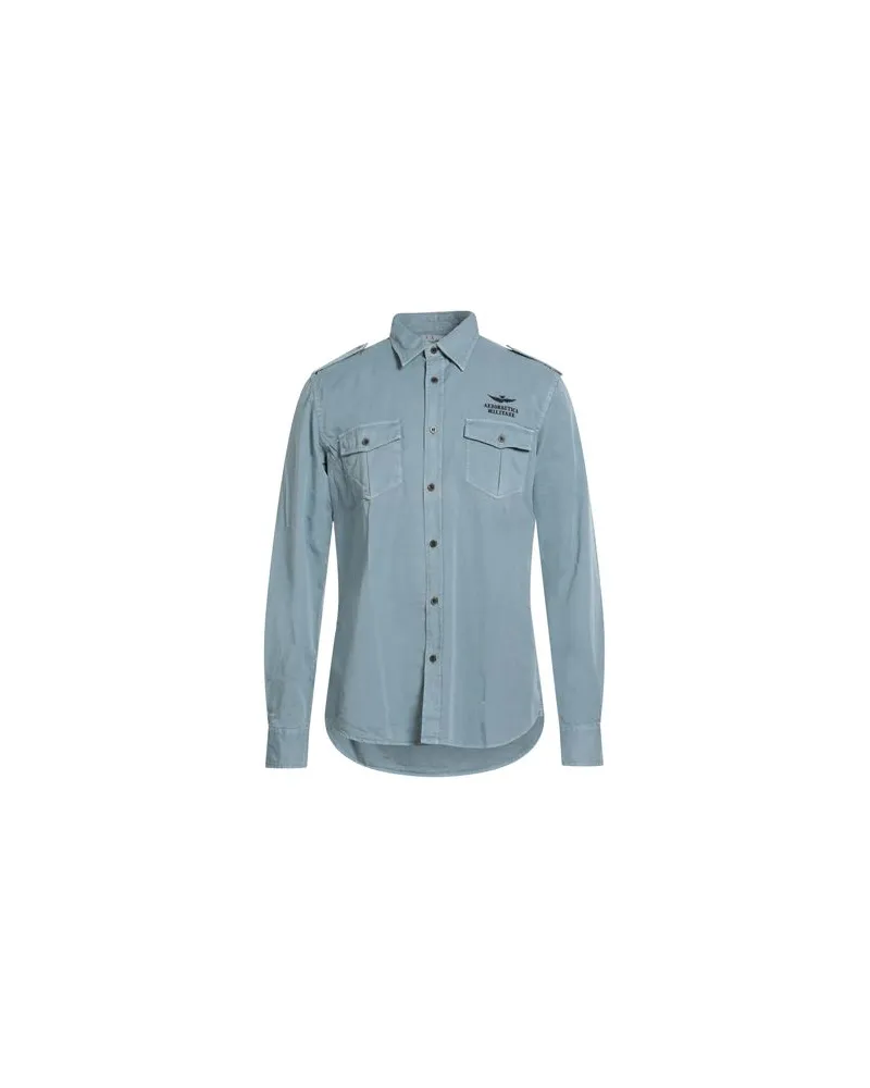 Aeronautica Militare TOPS - Hemdenauf YOOX.COM Taubenblau
