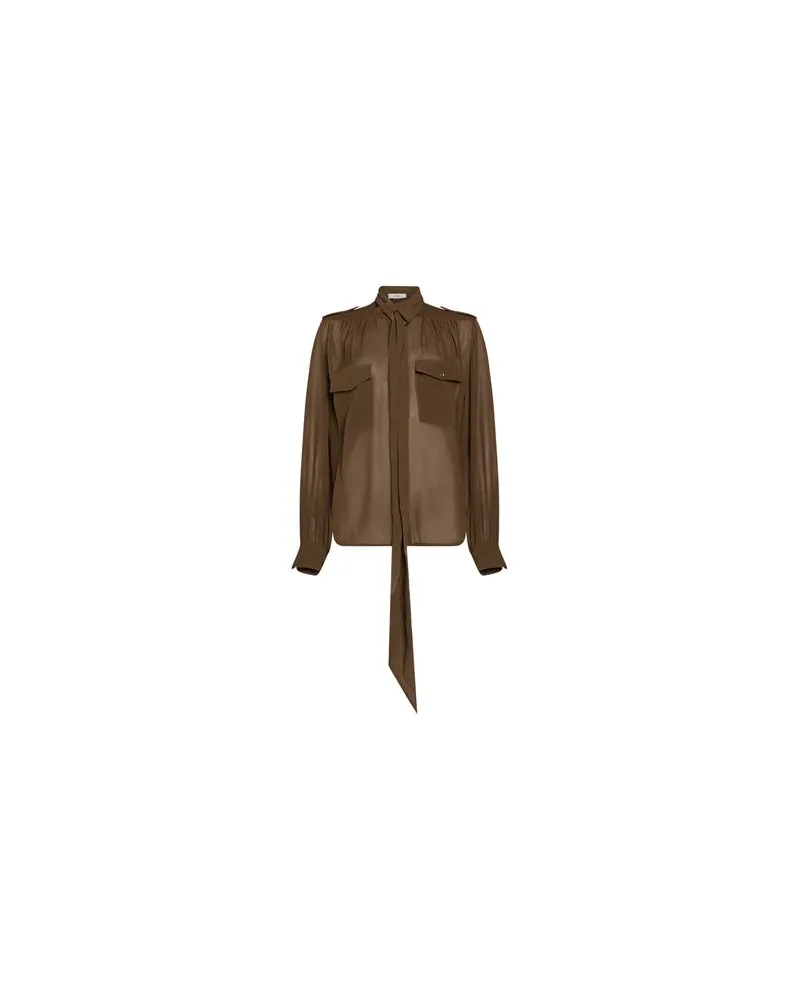 Chloé TOPS - Hemdenauf YOOX.COM Braun
