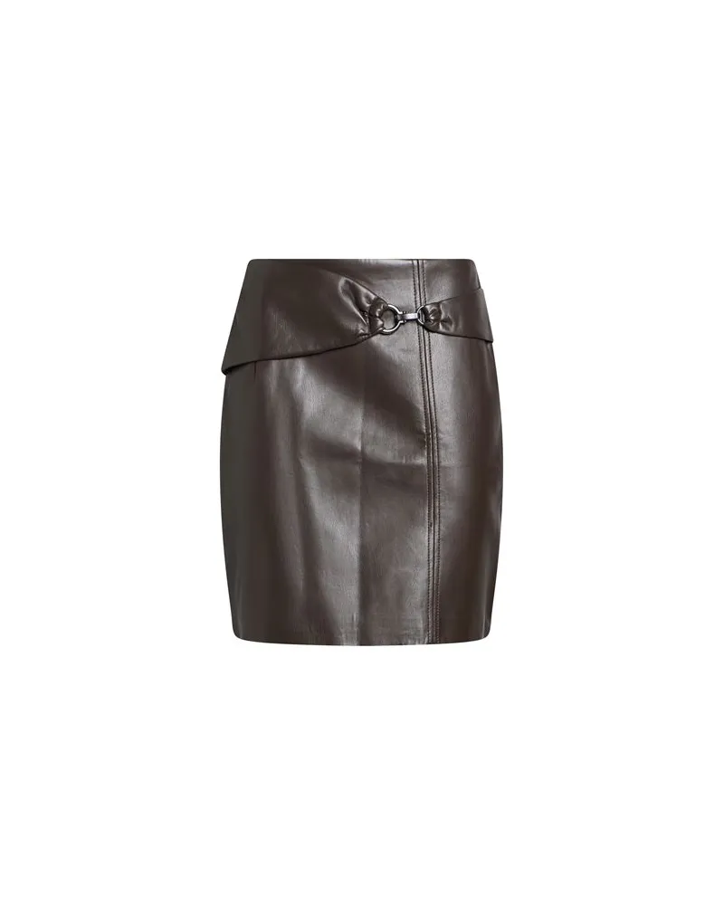 Guess HOSEN & RÖCKE - Miniröckeauf YOOX.COM Schokobraun