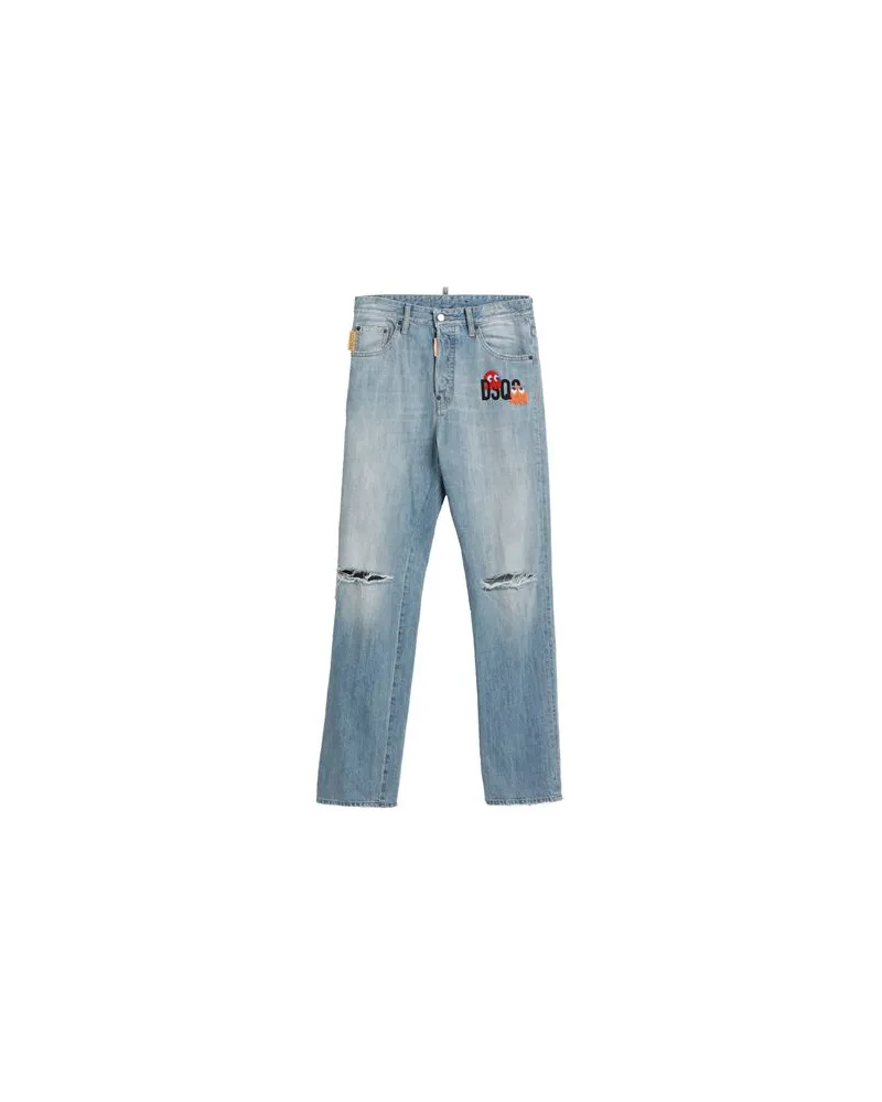 Dsquared2 PAC-MAN X  - HOSEN & RÖCKE - Jeanshosenauf YOOX.COM Blau