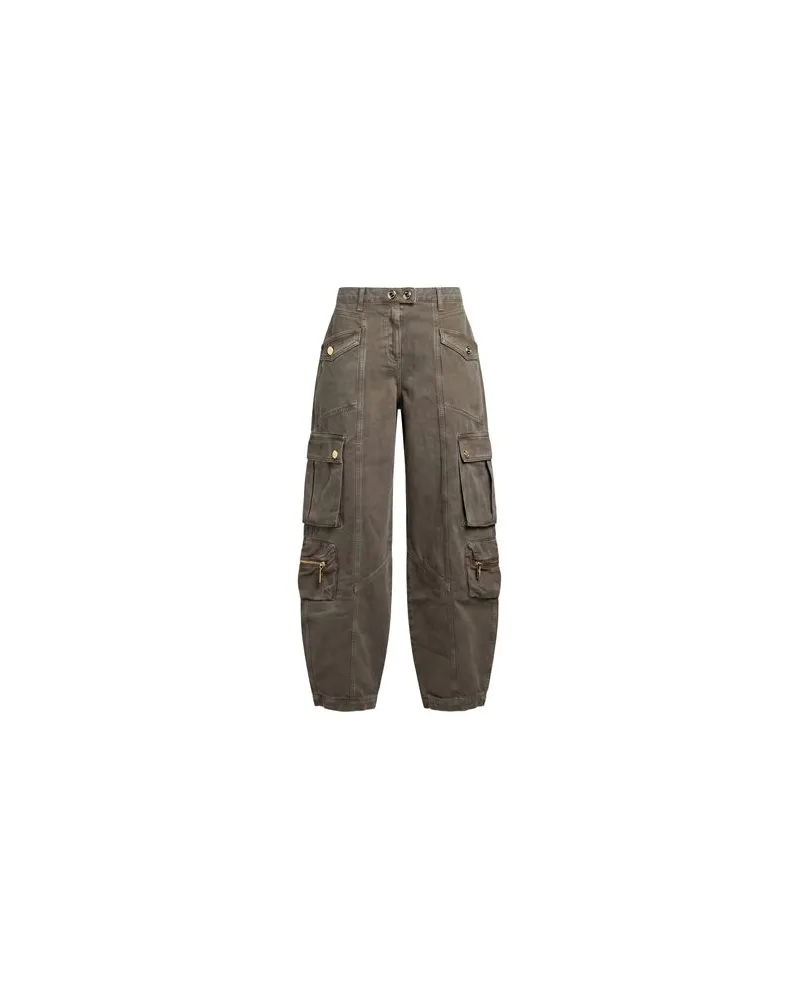 Elisabetta Franchi HOSEN & RÖCKE - Jeanshosenauf YOOX.COM Maulwurfsgrau