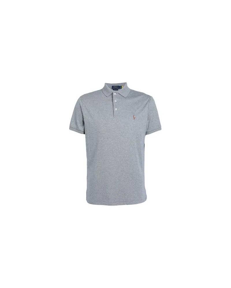 Ralph Lauren CUSTOM SLIM FIT SOFT COTTON POLO SHIRT  - TOPS - Poloshirtsauf YOOX.COM Grau