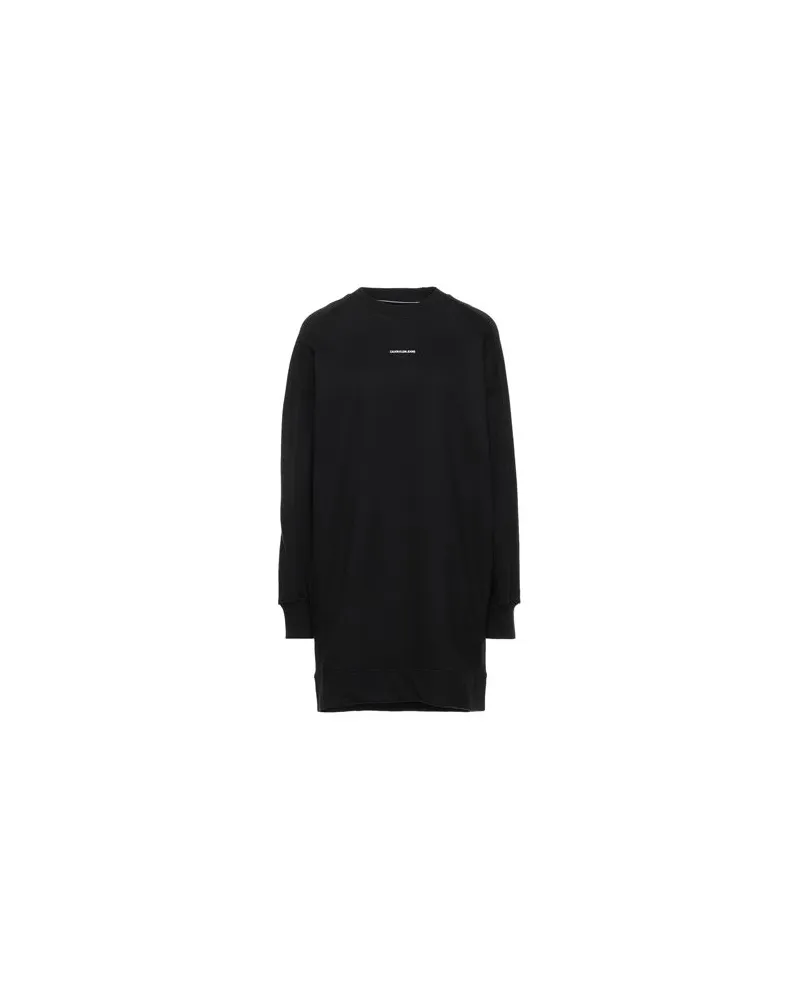 Calvin Klein MICRO BRANDING DRESS - KLEIDER - Mini-Kleiderauf YOOX.COM Schwarz