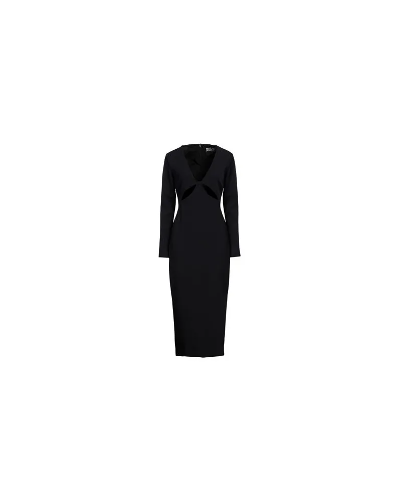 Versace Jeans KLEIDER - Midi-Kleiderauf YOOX.COM Schwarz