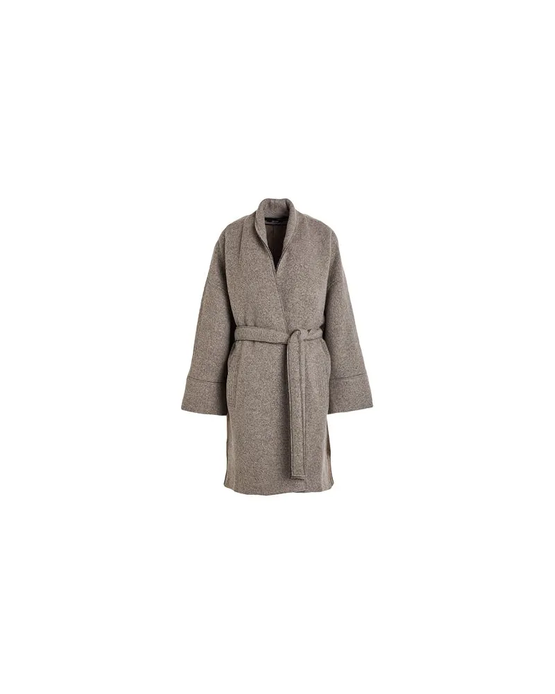 Isabel Benenato JACKEN & MÄNTEL - Mäntelauf YOOX.COM Maulwurfsgrau