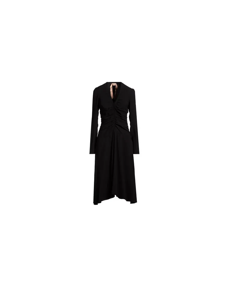 N° 21 KLEIDER - Midi-Kleiderauf YOOX.COM Schwarz