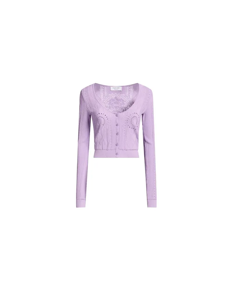 Marine Serre STRICKWAREN - Strickjackenauf YOOX.COM Lila