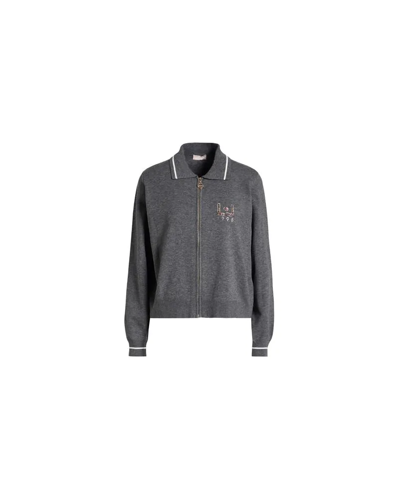 Liu Jo BETTER  - STRICKWAREN - Strickjackenauf YOOX.COM Grau