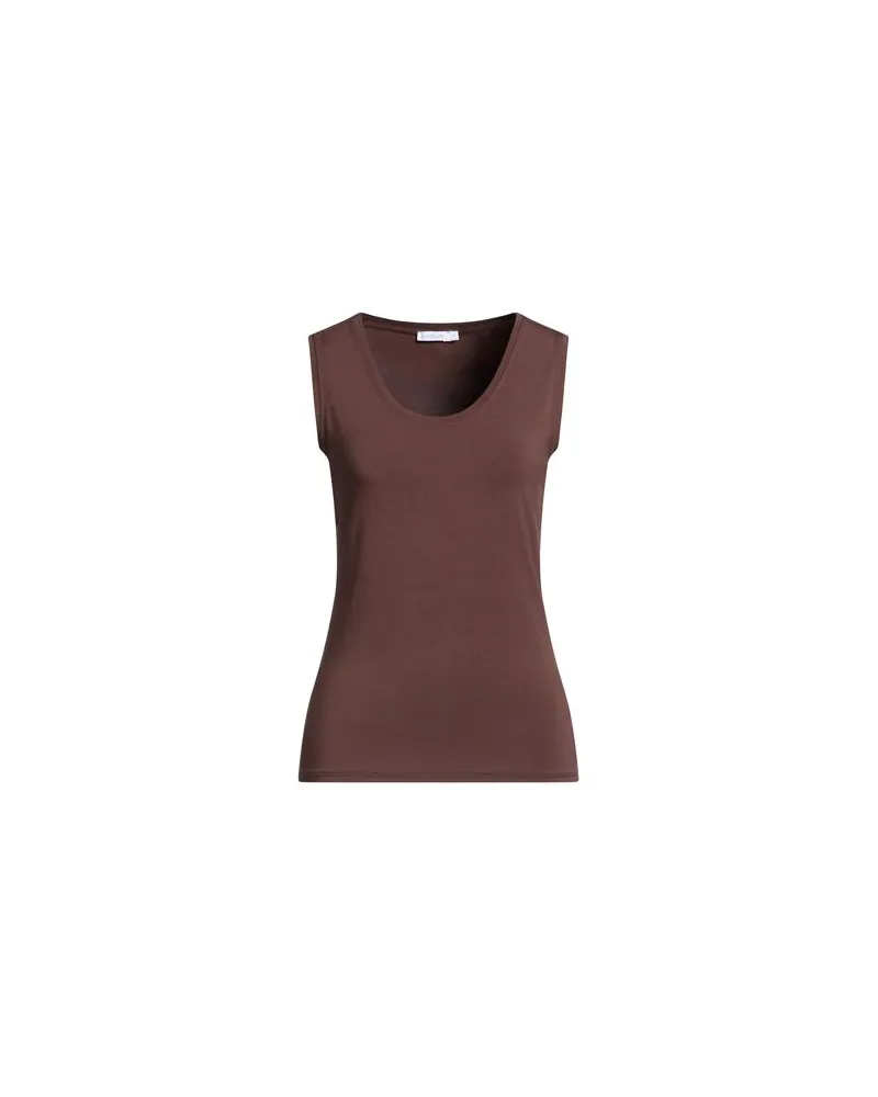 Patrizia Pepe TOPS - Tank Topsauf YOOX.COM Dunkelbraun