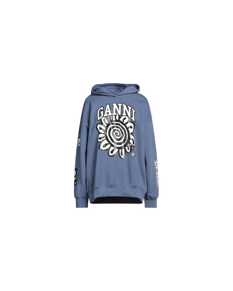 Ganni TOPS - Sweatshirtsauf YOOX.COM Taubenblau