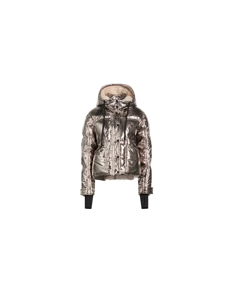 Moncler JACKEN & MÄNTEL - Pufferjacken & Daunenjackenauf YOOX.COM Silber