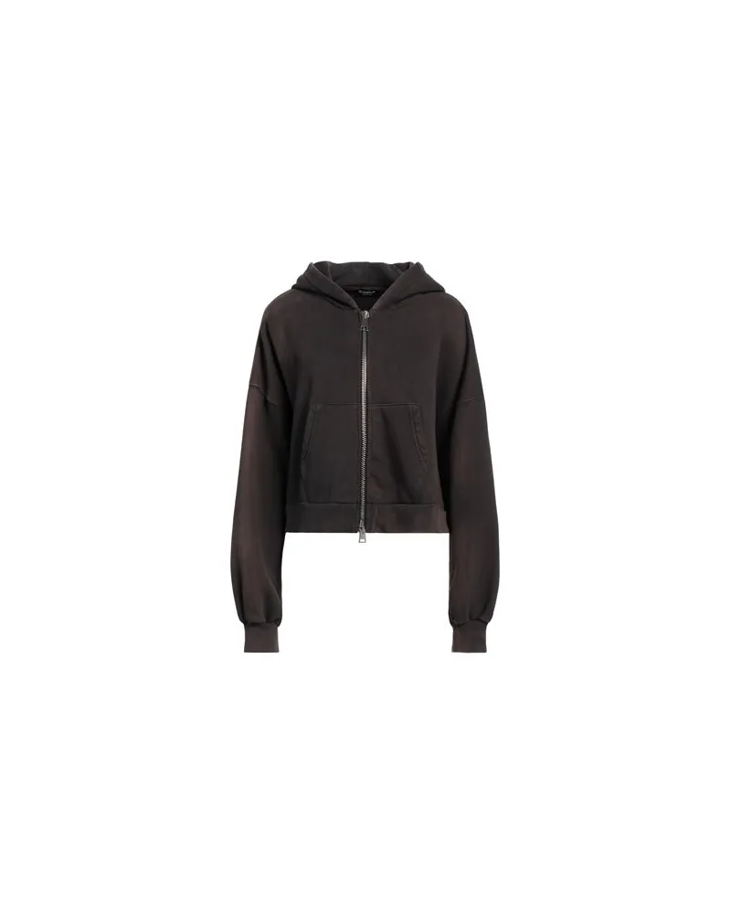 Dondup TOPS - Sweatshirtsauf YOOX.COM Dunkelbraun