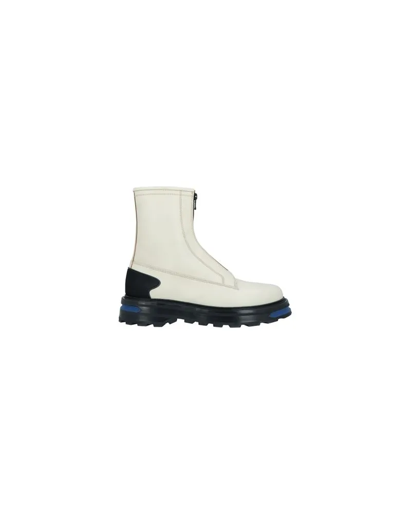 Jil Sander SCHUHE - Stiefelettenauf YOOX.COM Cremeweiß