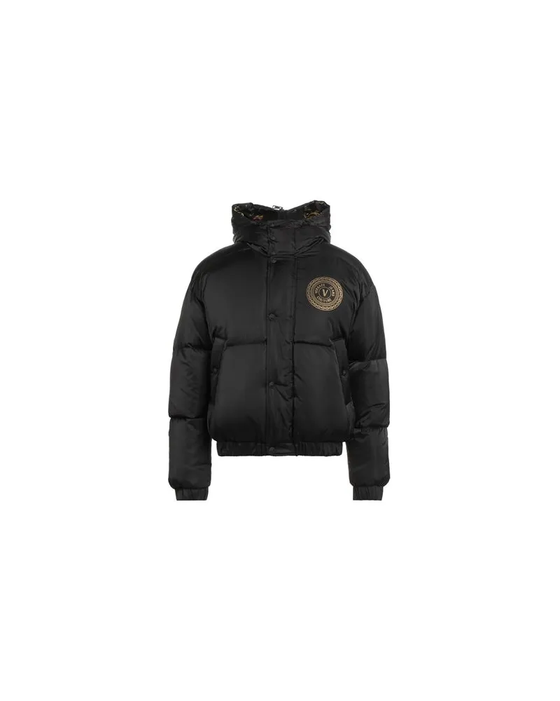 Versace Jeans JACKEN & MÄNTEL - Pufferjacken & Daunenjackenauf YOOX.COM Schwarz