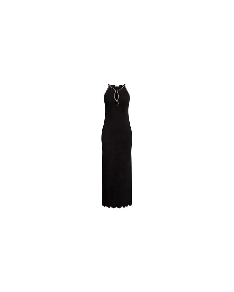 Sandro KLEIDER - Maxi-Kleiderauf YOOX.COM Schwarz