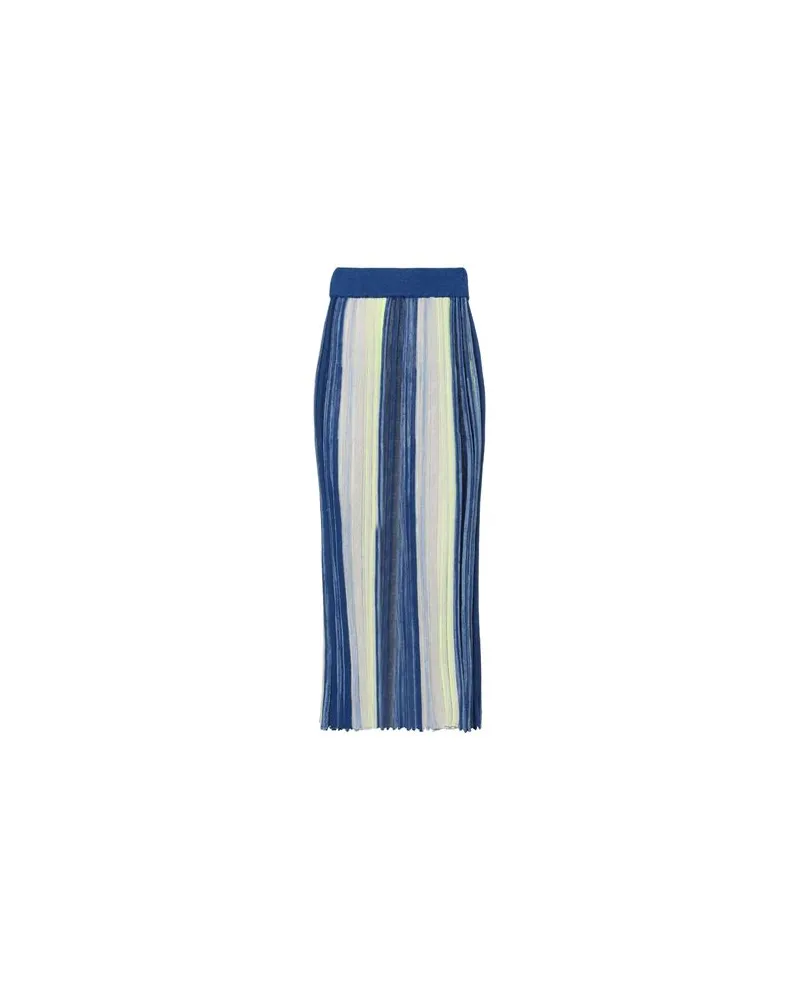 SOLOTRE HOSEN & RÖCKE - Midi-Röckeauf YOOX.COM Blau