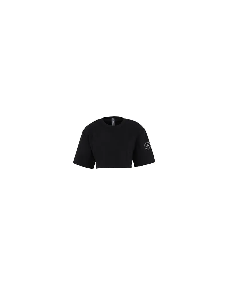 adidas ASMC CROP TEE   - TOPS - T-shirtsauf YOOX.COM Schwarz