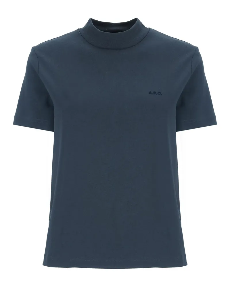 A.P.C. T-shirts Blau