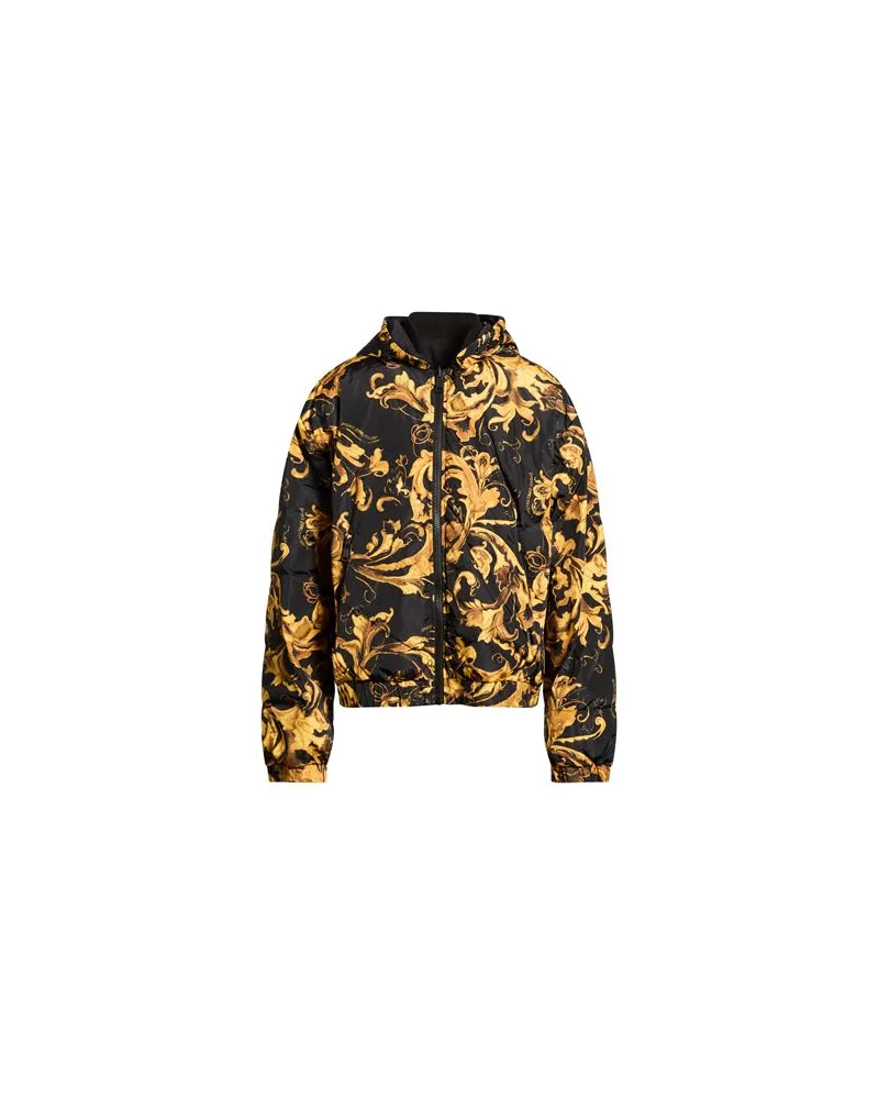 Versace Jeans JACKEN & MÄNTEL - Pufferjacken & Daunenjackenauf YOOX.COM Schwarz