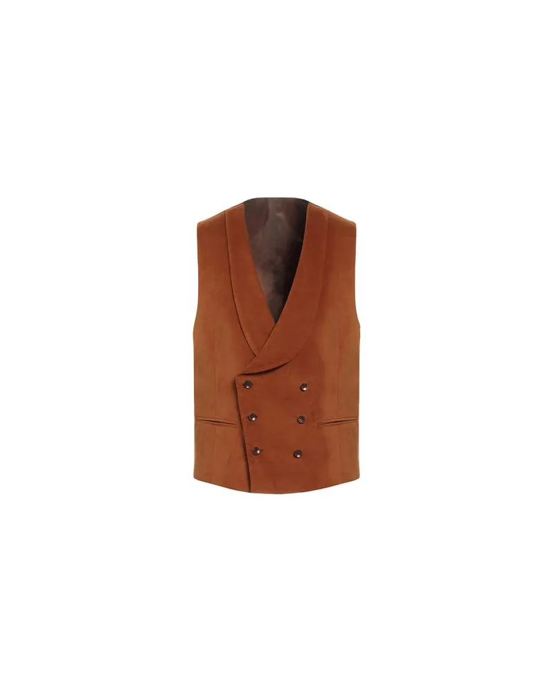 PAOLONI ANZÜGE und CO-ORDS - Couture-Westenauf YOOX.COM Kamel