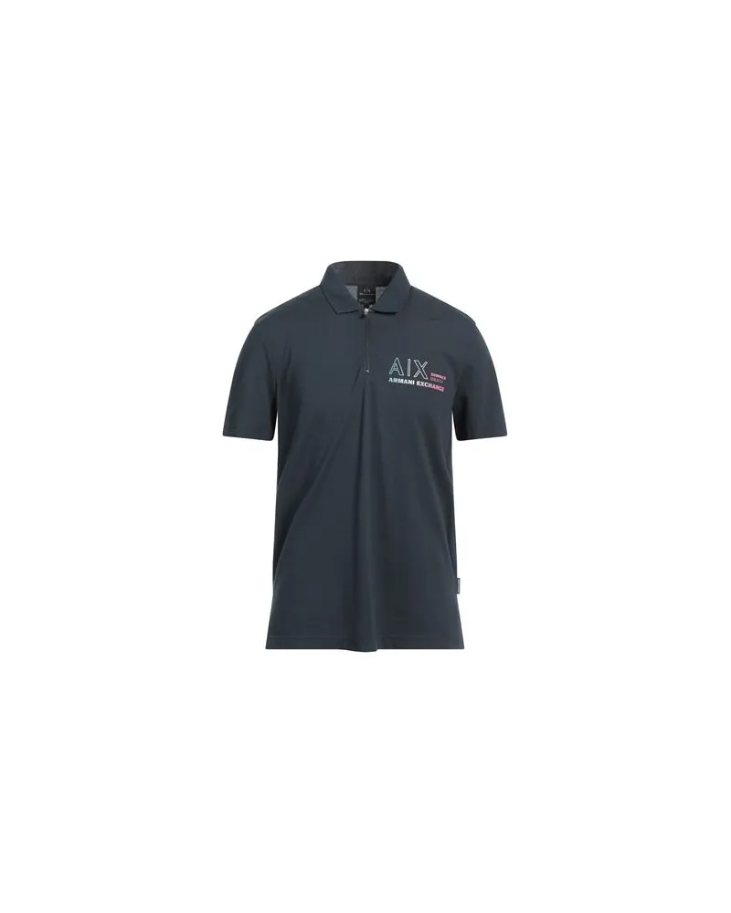Armani Exchange TOPS - Poloshirtsauf YOOX.COM Nachtblau
