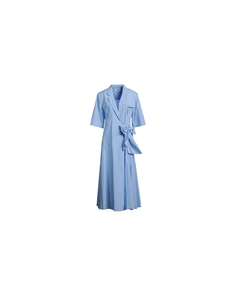 MSGM KLEIDER - Maxi-Kleiderauf YOOX.COM Hellblau