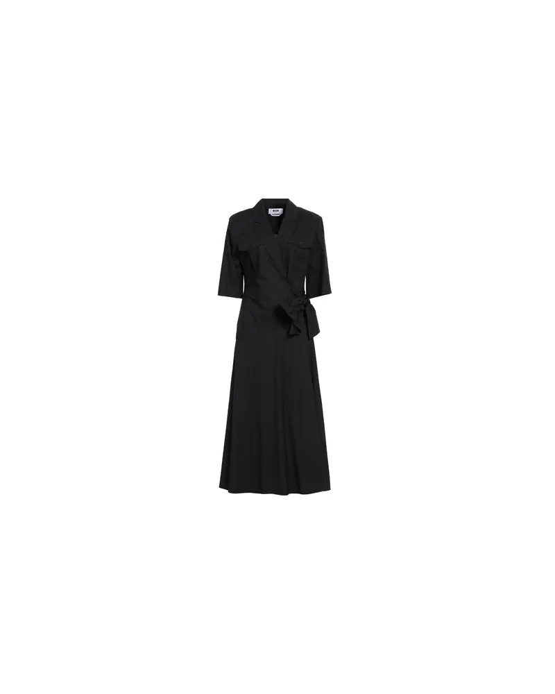 MSGM KLEIDER - Maxi-Kleiderauf YOOX.COM Schwarz