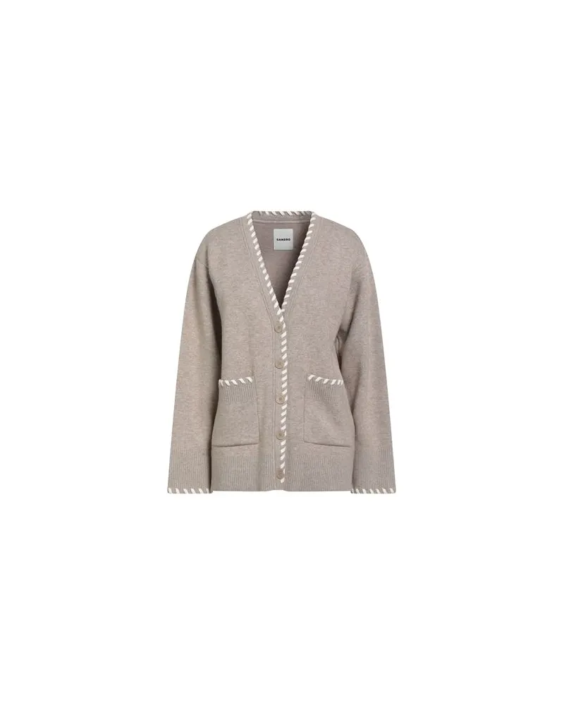 Sandro STRICKWAREN - Strickjackenauf YOOX.COM Beige