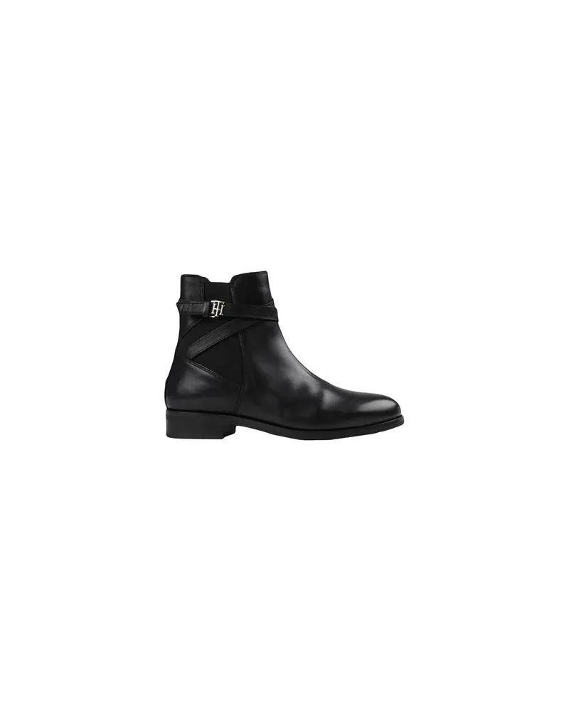 Tommy Hilfiger TH HARDWARE BOOTS  - SCHUHE - Stiefelettenauf YOOX.COM Schwarz