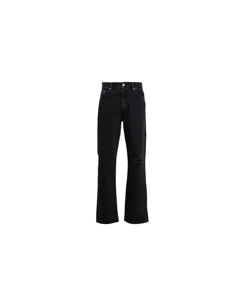 Karl Lagerfeld KLJ RELAXED DENIM  - HOSEN & RÖCKE - Jeanshosenauf YOOX.COM Schwarz