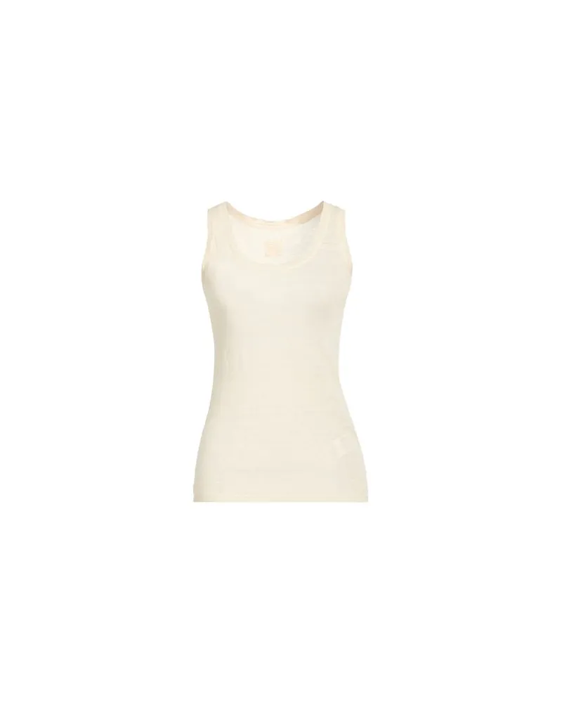 120% Lino TOPS - Tank Topsauf YOOX.COM Cremeweiß