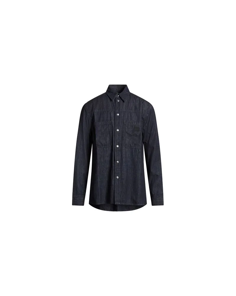 Kitsuné TOPS - Jeanshemdenauf YOOX.COM Blau