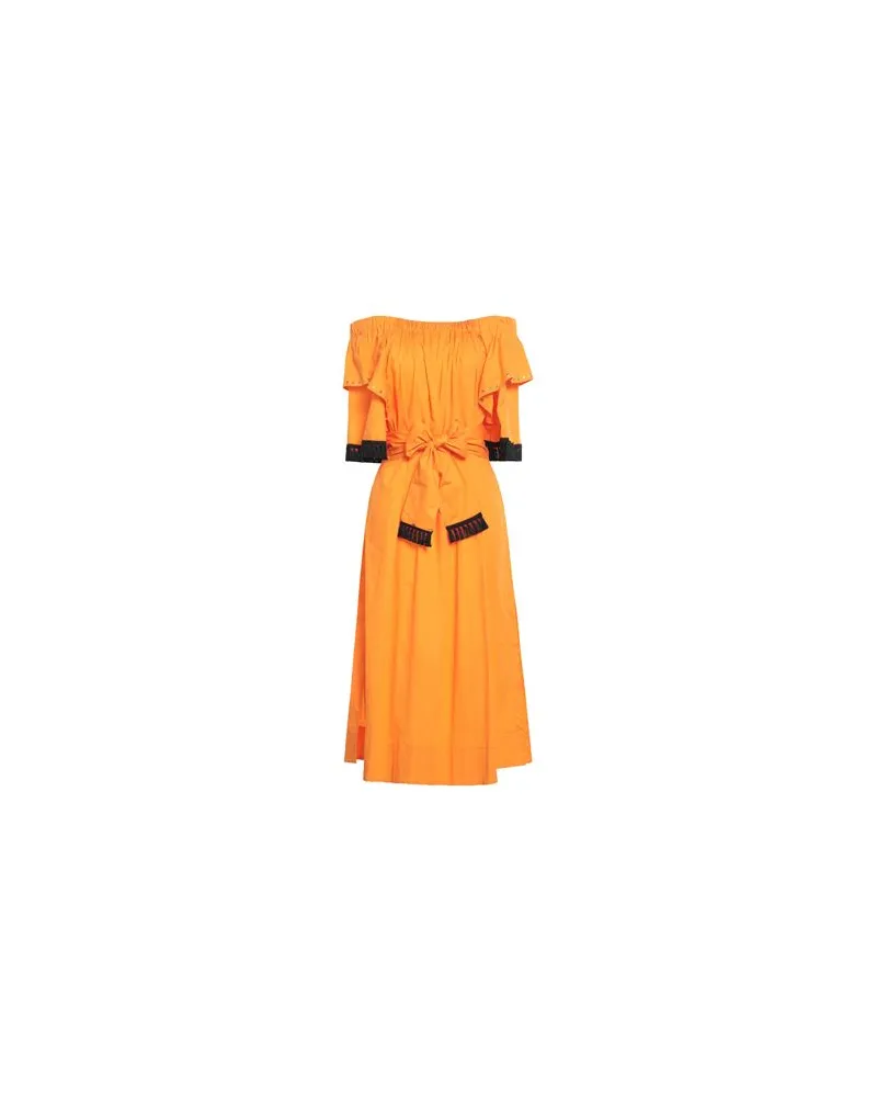 Clips KLEIDER - Midi-Kleiderauf YOOX.COM Orange