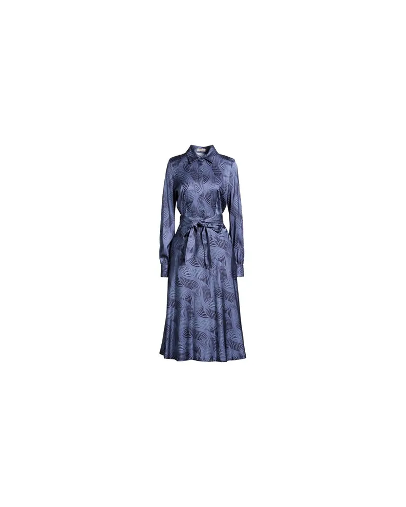 Camicettasnob KLEIDER - Midi-Kleiderauf YOOX.COM Marineblau