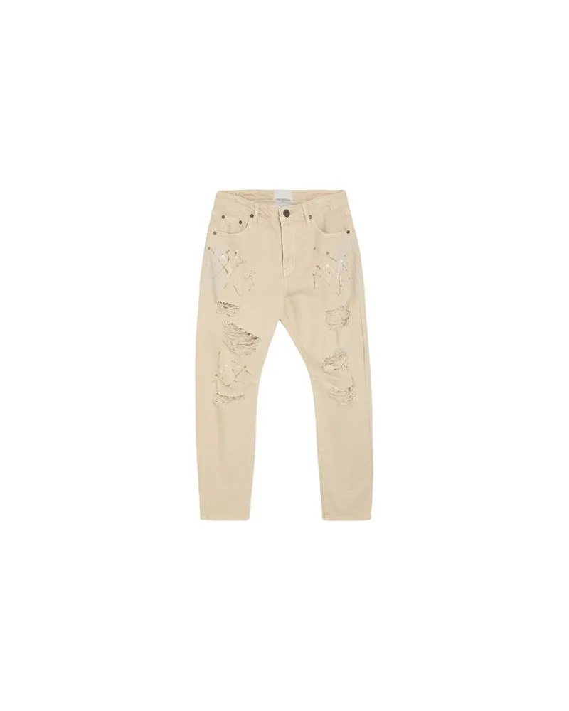 One Teaspoon HOSEN & RÖCKE - Jeanshosenauf YOOX.COM Beige