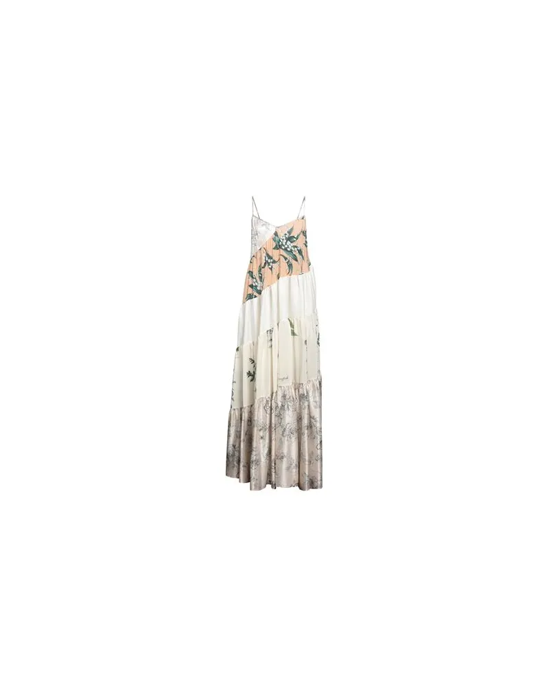 Semicouture KLEIDER - Maxi-Kleiderauf YOOX.COM Elfenbein