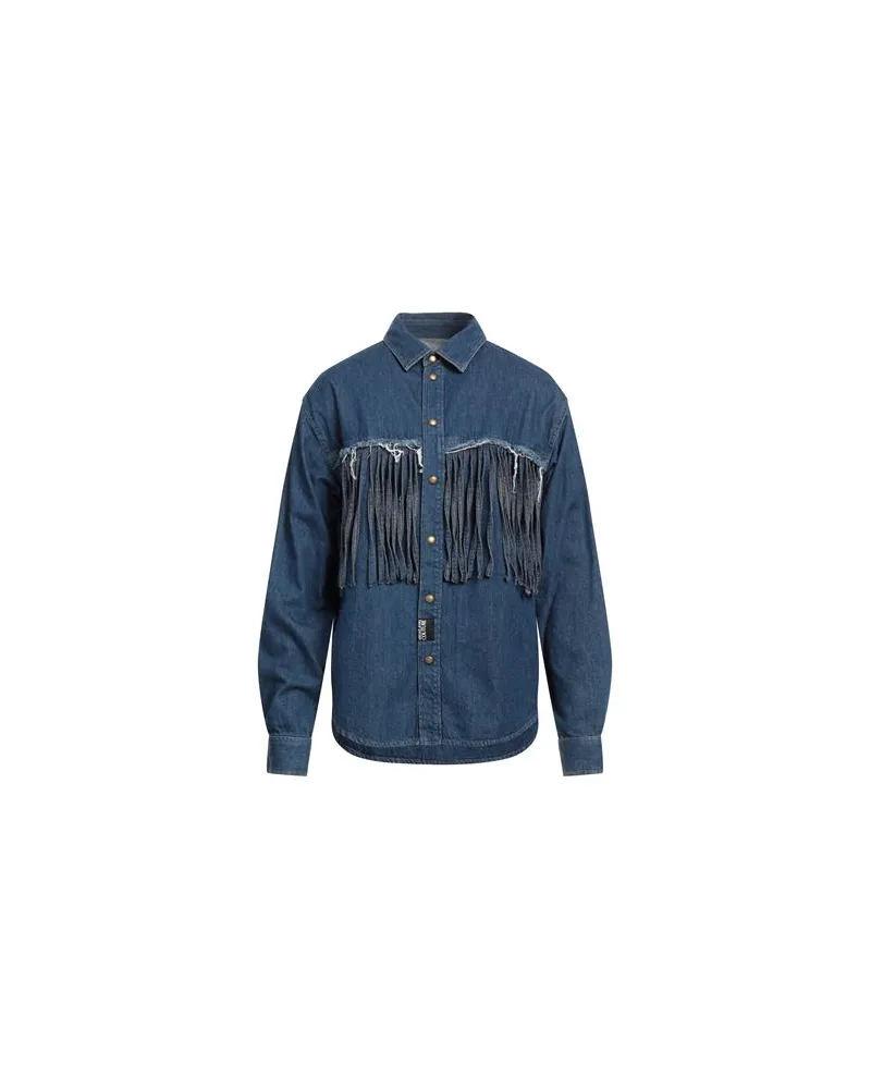 Versace Jeans TOPS - Jeanshemdenauf YOOX.COM Blau