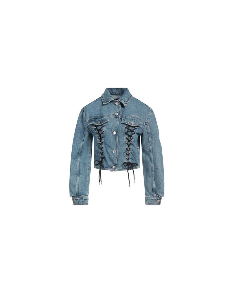 Maje JACKEN & MÄNTEL - Jeansjacken/Mäntelauf YOOX.COM Blau