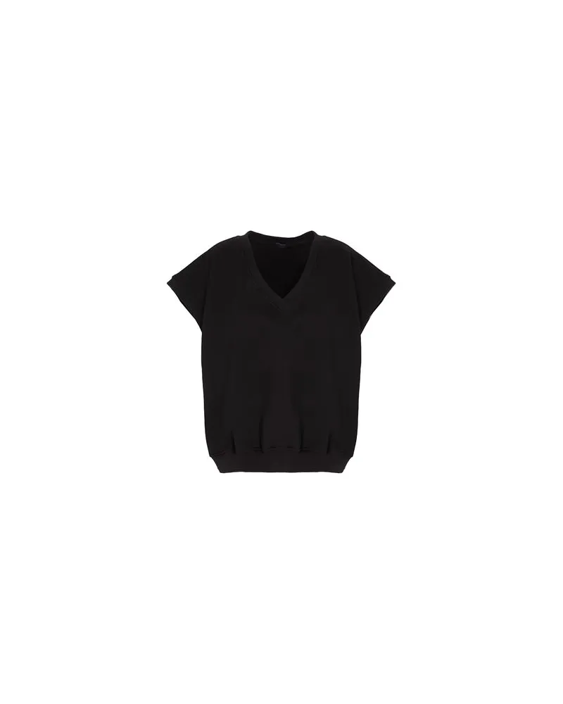 8 by Yoox ORGANIC COTTON VEST  - TOPS - Sweatshirtsauf YOOX.COM Schwarz