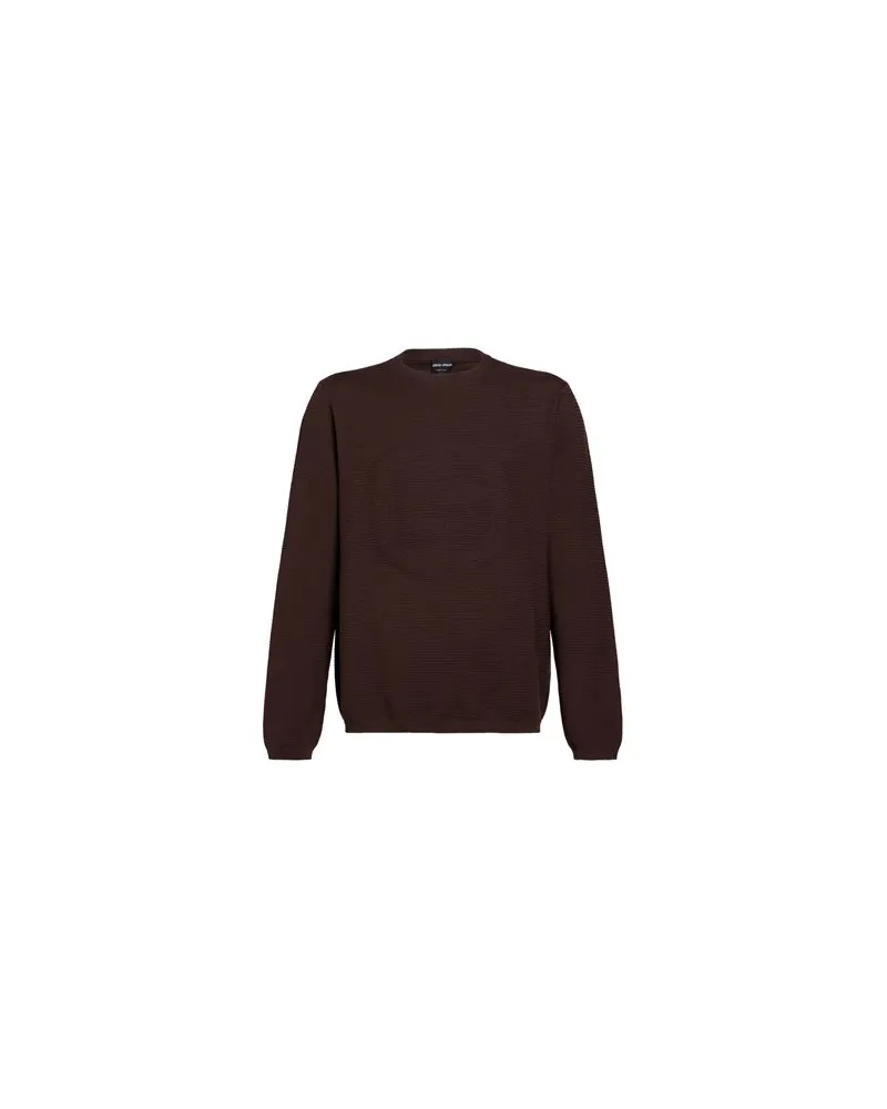 Giorgio Armani STRICKWAREN - Pulloverauf YOOX.COM Schokobraun