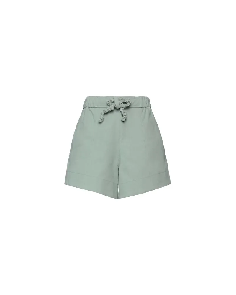 Ganni HOSEN & RÖCKE - Shorts & Bermudashortsauf YOOX.COM Salbeigrün