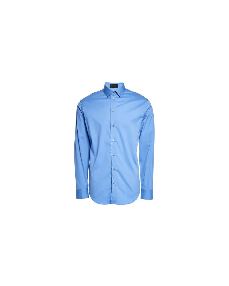 Emporio Armani TOPS - Hemdenauf YOOX.COM Blau