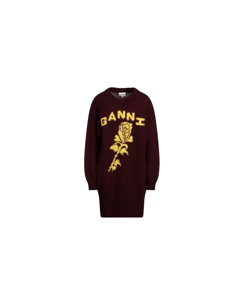 Ganni KLEIDER - Mini-Kleiderauf YOOX.COM Schokobraun