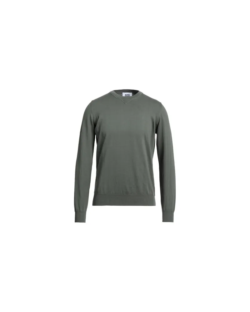 Alpha Studio STRICKWAREN - Pulloverauf YOOX.COM Militärgrün